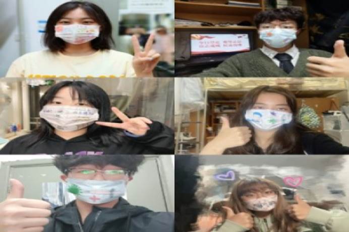 “多彩春日,疫情say拜”——m88举办创意设计口罩画 1 拍摄者:李萌